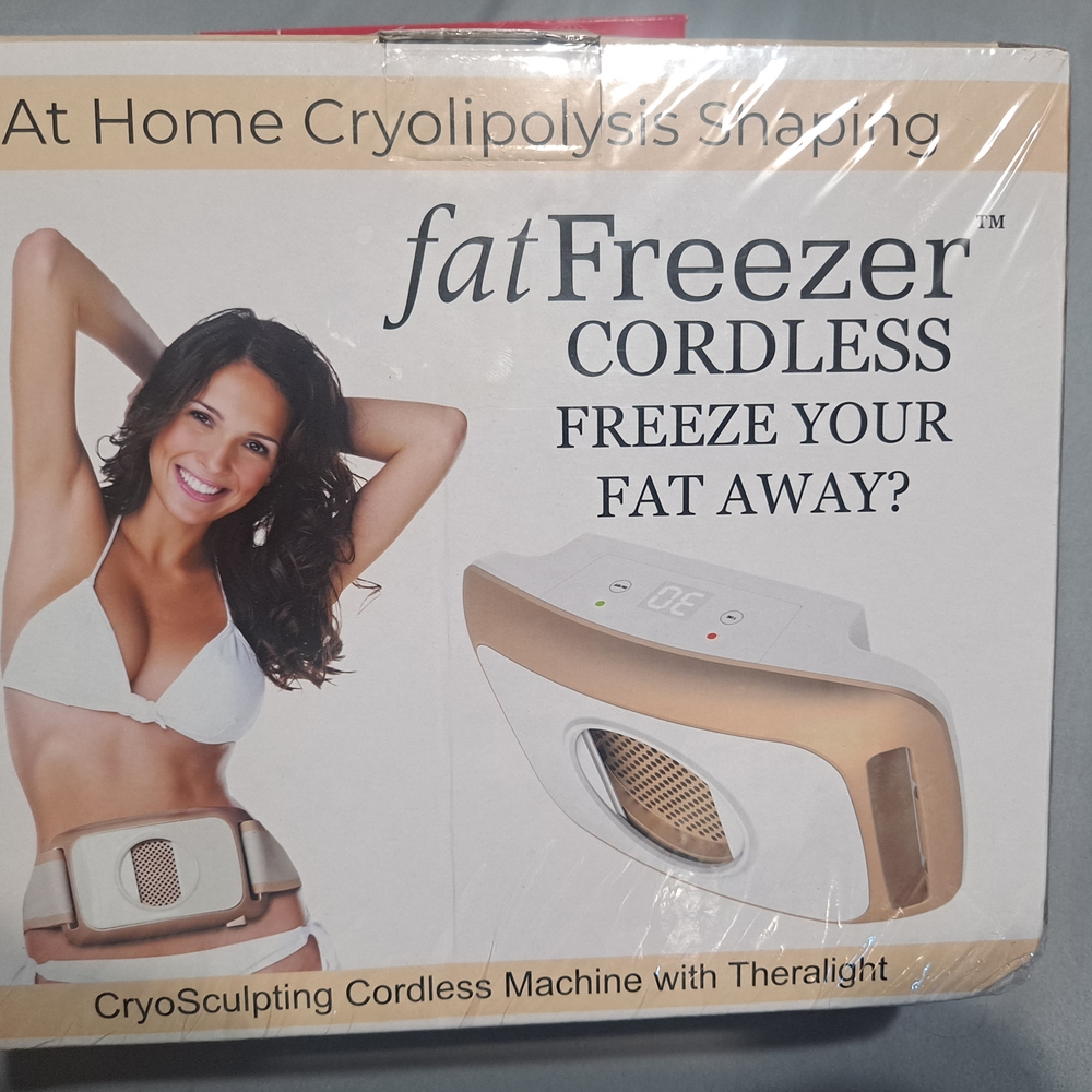 Fat Freezer Cordless CryoSculpting Machine - White and Tan